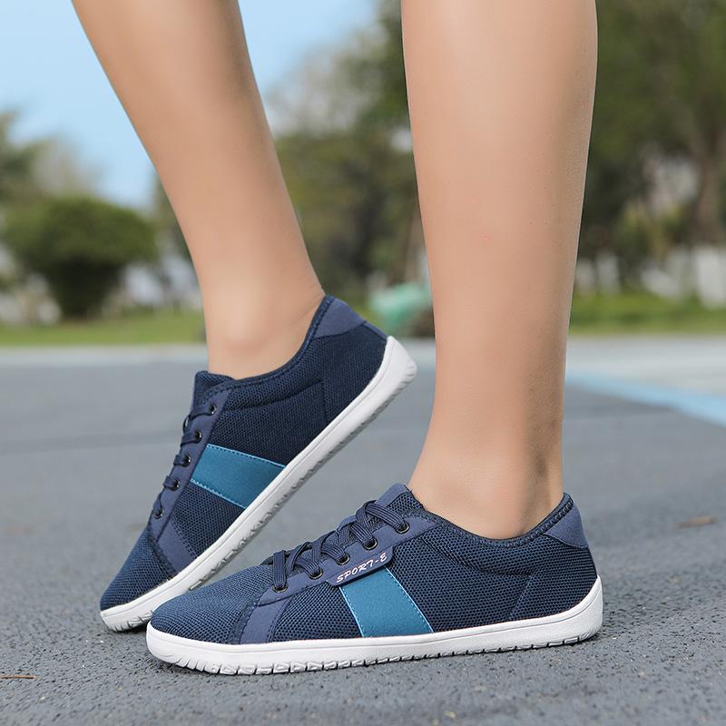 Breathable Knitted Women Casual Sports Shoes Men Wide Toe Cross-training Sneakers Elastic Gym Fitness Shoes