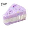 Food Stress Reliever Simulated Squeeze Toy Anxiety Relief Stretchy Rice Cake Triangle Cheese Portable Fake Decompression Tools Kids