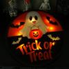 Halloween Holiday Decorations LED Glowing Hanging Decor Acrylic Window Ornament with Light Spooky Durable Signs Sign for Door Wall Haunted