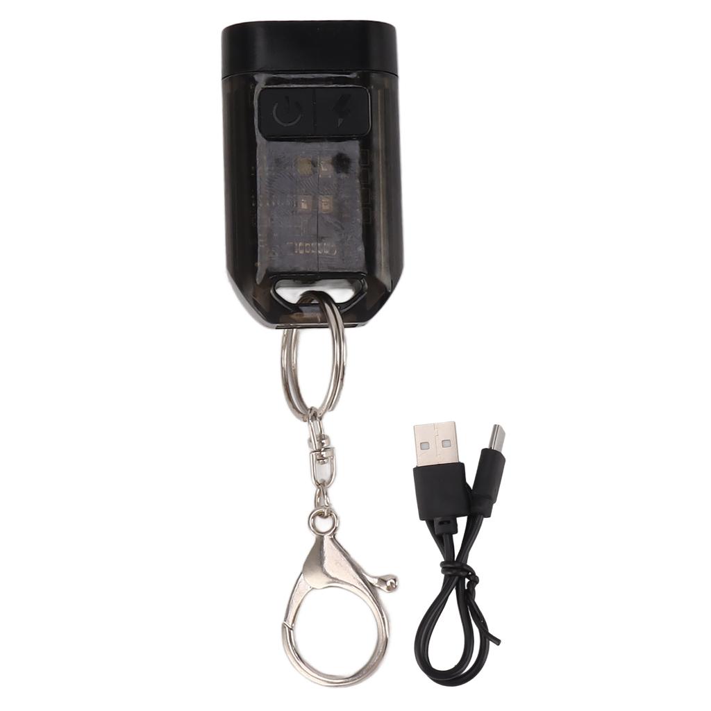 Outdoor Mini Strong Light Flashlight Ultra Light Portable Rechargeable Key Light Small Keychain