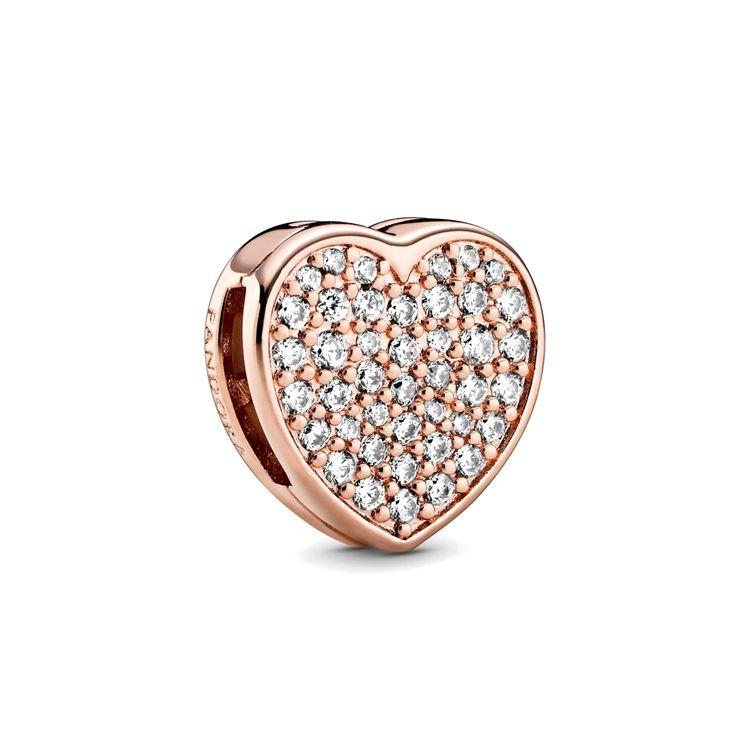 

Pandora Reflections Heart Trendy Fashion Cubic Zirconia Accessories Women Accessories 788684C01 Box,F,Pink