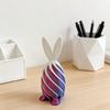 Spiral Cone 3D Printed Easter Bunny Decompression Easter Basket Stuffers Rotating Rabbit Egg Colorful Ornaments
