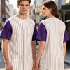 Gestreept Baseballshirt Zomer Casual Los Heren Dames Shirt Korte Mouw Unisex Streetwear Design Grafische Print Merchandise Tops