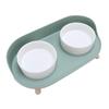 Raised Ceramic Cat Bowls with Stand Cervical Spine Protection Splash Proof Pet Food Water Bowl Set Elevated Cat Bowl Set