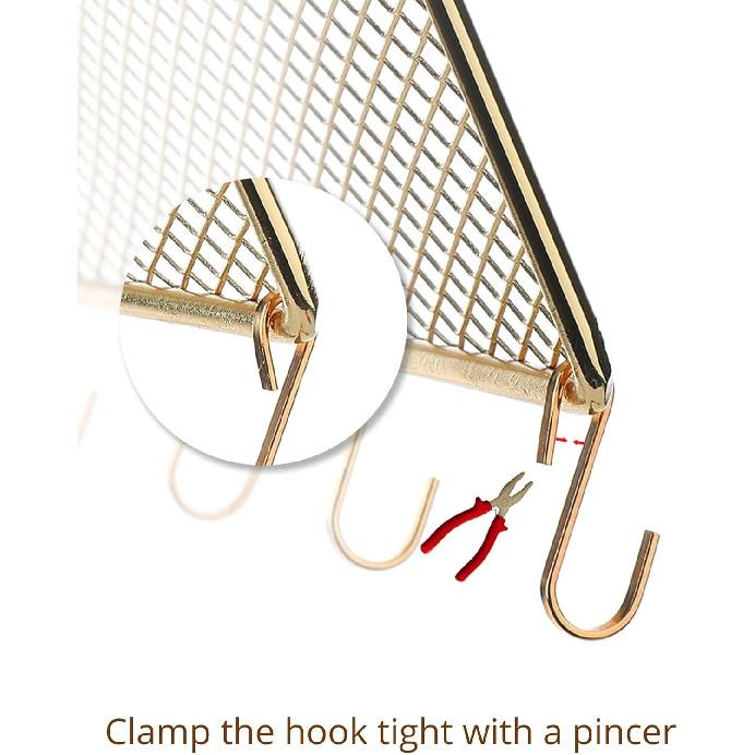 Heesch 2 Pack Earring Holder Wall Mounted Hanging Jewelry Organizer Display Decorative Metal Diamond Shape with Hooks for Necklaces Bracelets (Gold)