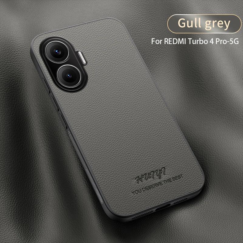 

Для POCO F7 5G Автомобильный встроенный магнитный чехол для POCO F 7 Mi POCOF7 Роскошный деловой кожаный мягкий каркас матовый защитный чехол for POCO F7 серый