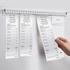 Aluminum Slide Check Rack with Pen Slot And Receipt Holder Spikes Sliding Inspection Rack Bills Ticket Orders Organizer for Restaurants Offices Cafes