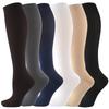 Solid Color Compression Socks Stretchy Leg Support Knee Sock Fashion Pain Relief Women Men