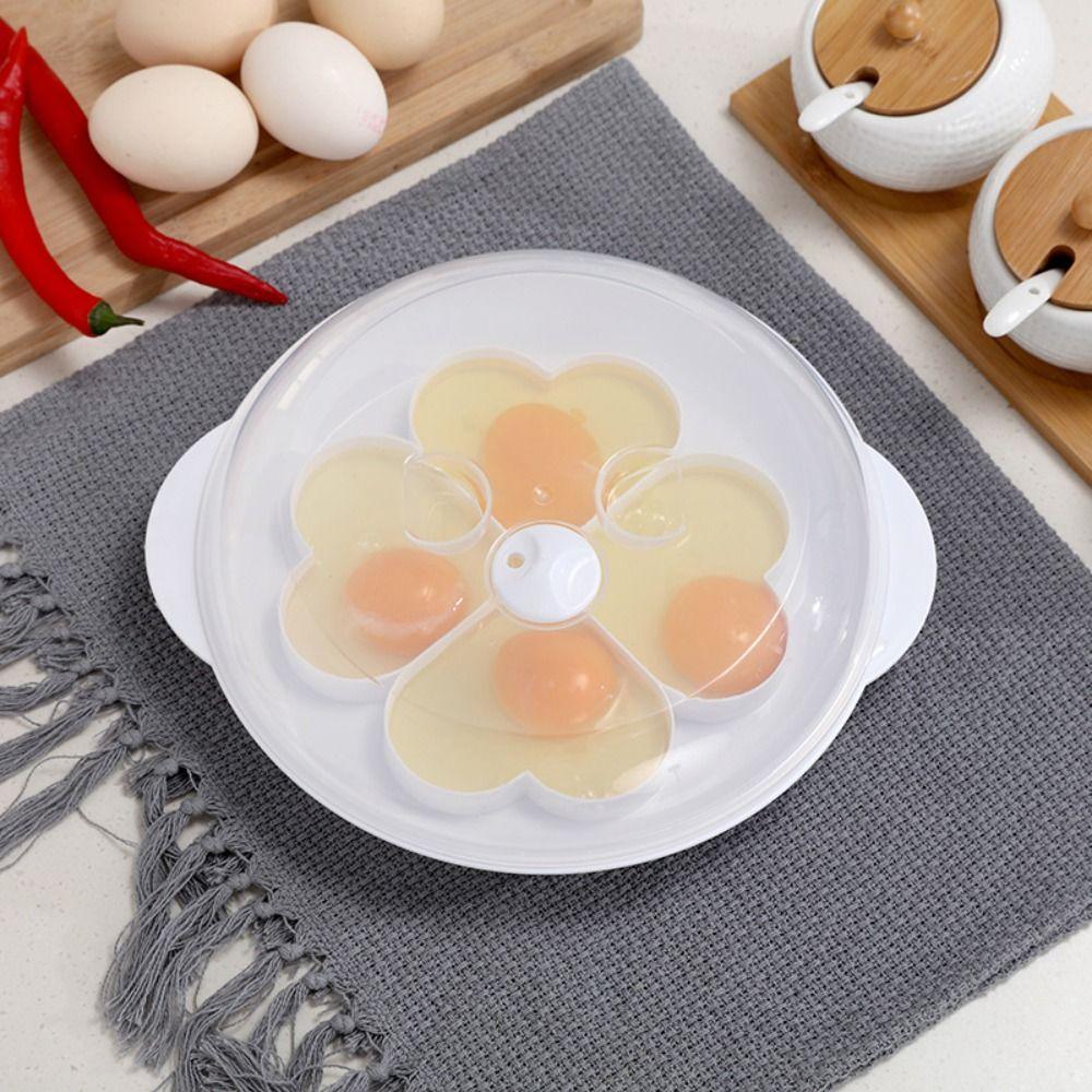Kitchen Cooking Mold Microwave Egg Cooker Food Grades Plastic Egg Fryer Breakfast Preparation