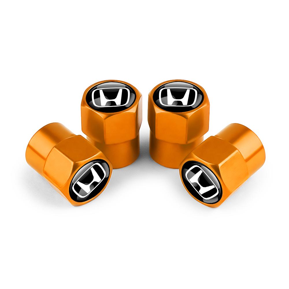 4Pcs Aluminum Alloy Car Wheel Tire Valve Caps Stem Cover For Honda Civic FIT CRV Accord Jazz HRV Prelude Insight Odyssey City