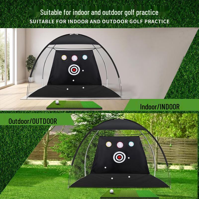 Portable Golf Practice Net with Hitting Mat