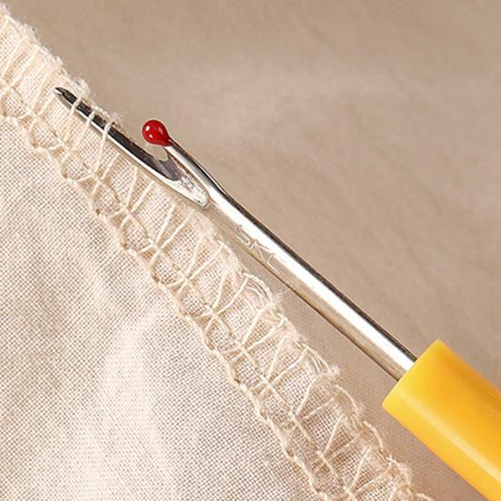 Magnetic Sewing Tools Box with Needles Threads Threader Scissors Thimble Tape Measure Portable Travel Sewing Tools Accessories Organizer Box