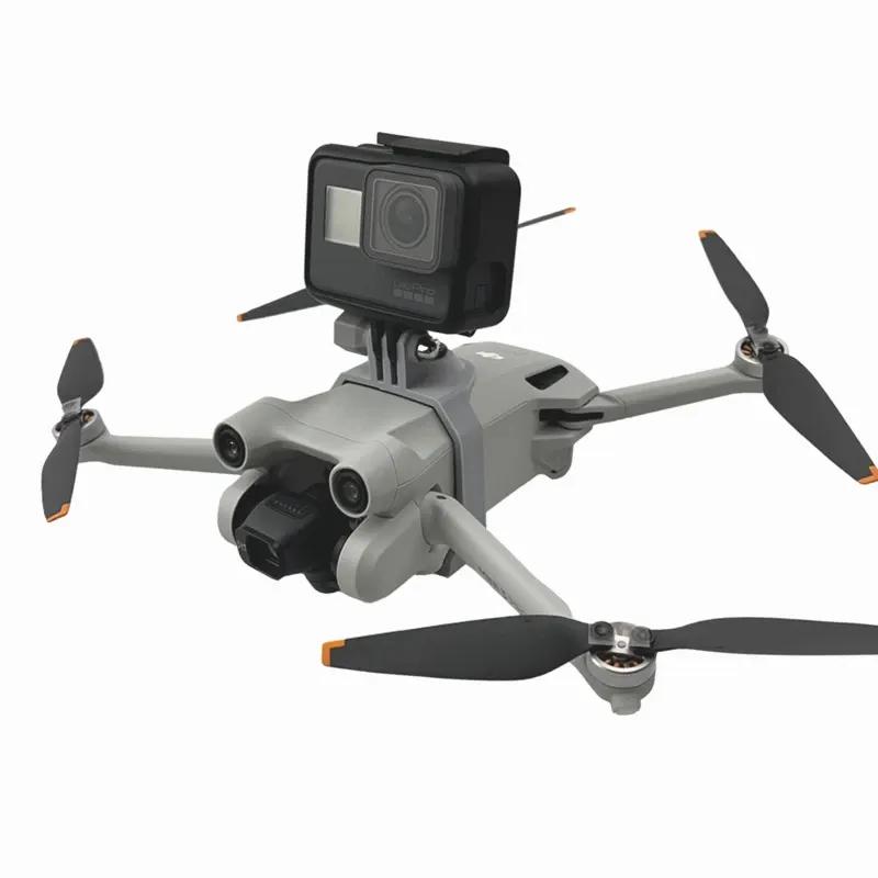 Sports Camera Drone Mounts for Gopro/DJI Action /Insta360 Fixed Base Bracket for DJI Mini 3 /mini 3pro Drone Accessories