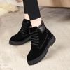 Booties Snow Boots for Women With Laces Ankle Lace-up New In Woman Shoes Hot on Slip Spring 2024 Y2k No Slipery Chic and Elegant