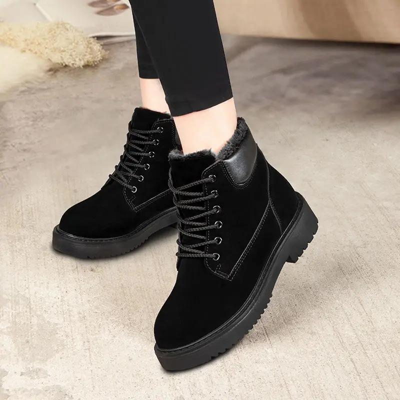 Booties Snow Boots for Women With Laces Ankle Lace-up New In Woman Shoes Hot on Slip Spring 2024 Y2k No Slipery Chic and Elegant