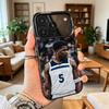 Basketball Antman 5 Anthony Edwards Phone Case For iPhone 17,16,15,14,13,12,11Plus,Pro Max,XS,Colored Silver Plated Inside Cover