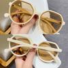 Charm Trend Unisex High Quality Round Frame Popular Sun Glasses Fashion Sunglasses Men Personalized Ins Women Eyewear All-match