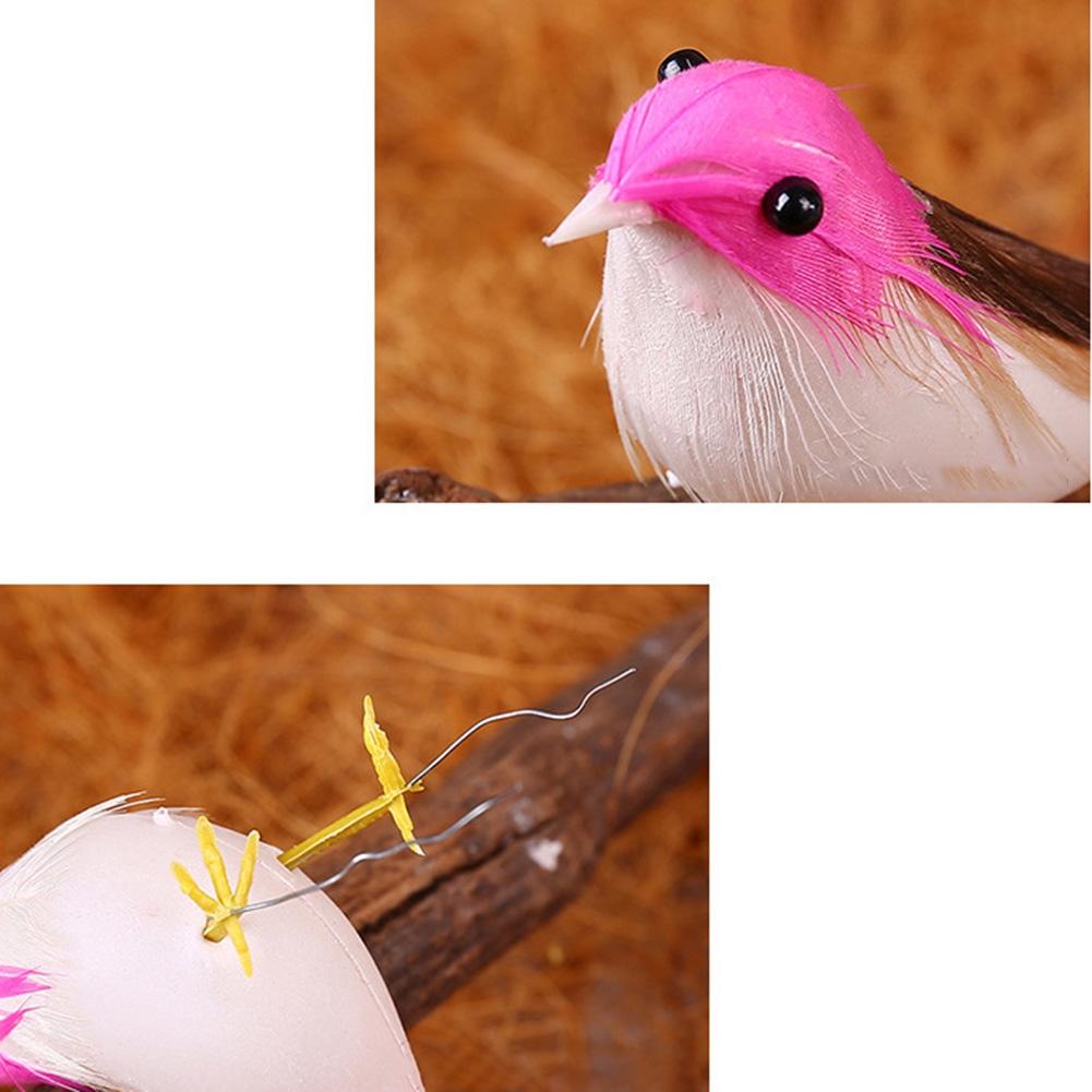 Simulation Feather Bird Mini Foam Home Garden Decor 10 X 6cm