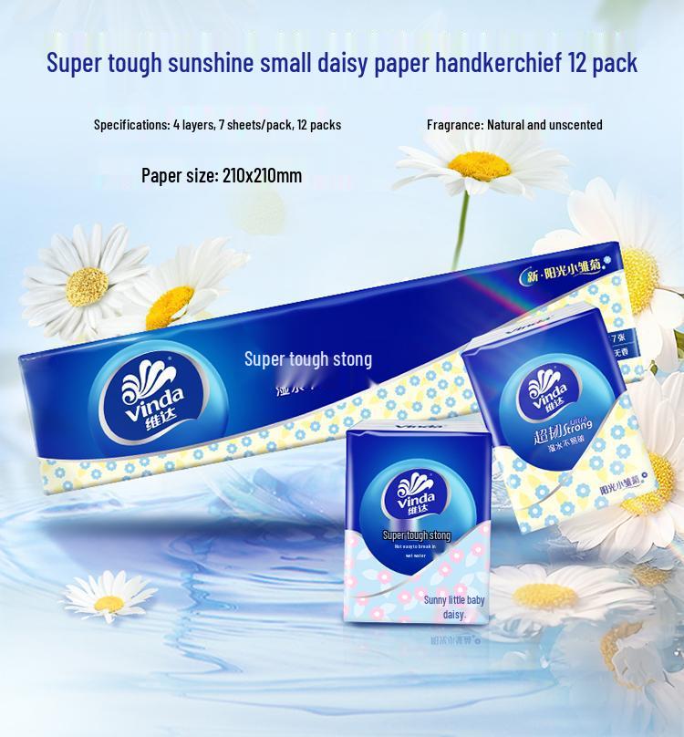 

4-шаровий портативний пакет серветок Vinda – носова хустинка, серветка, туалетний папір у компактній упаковці