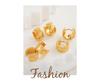 High-End Argyle Titanium Steel Ear Cuffs