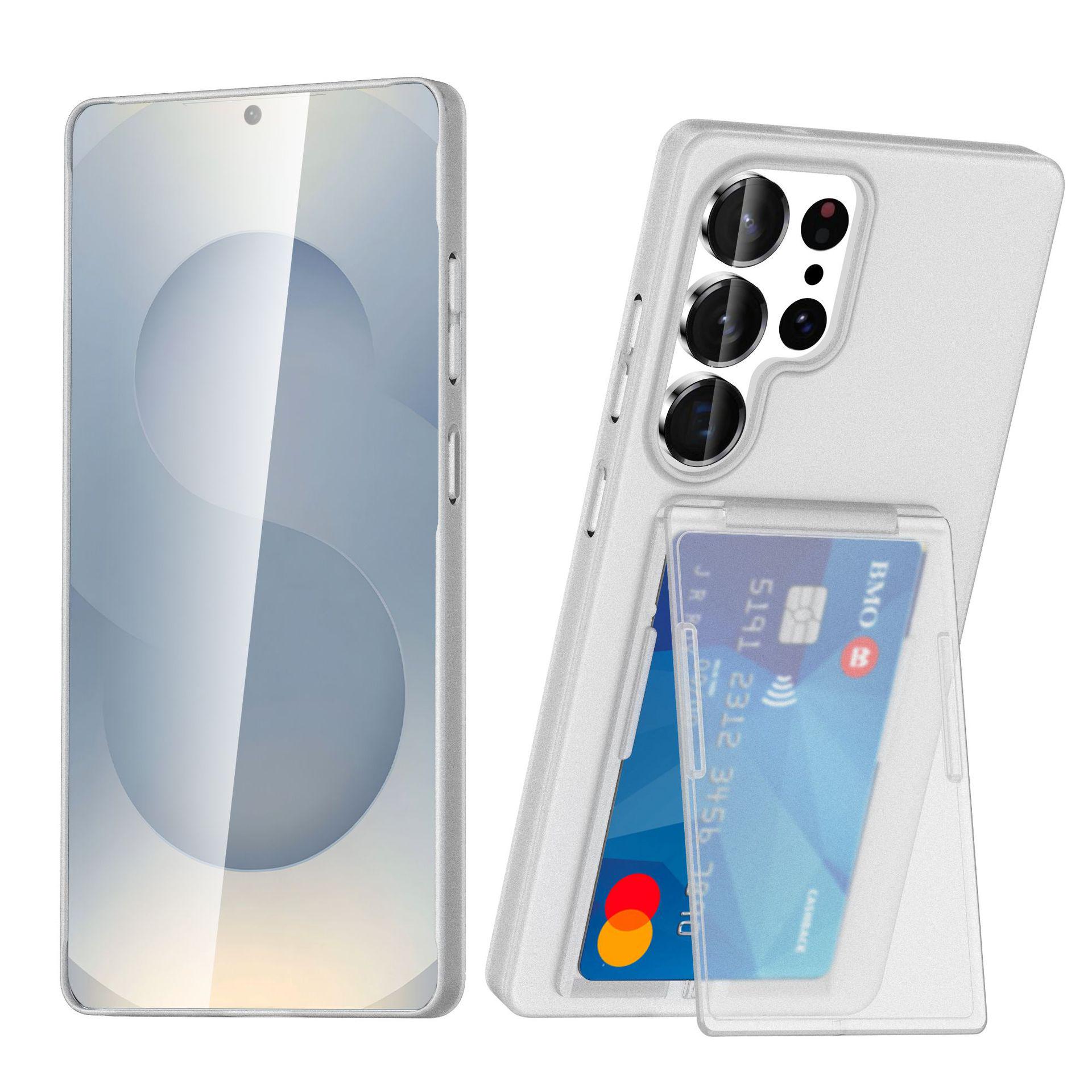 

Защитный чехол-держатель для карт и подставка для Samsung S25Ultra, S24Ultra и S23Ultra S25