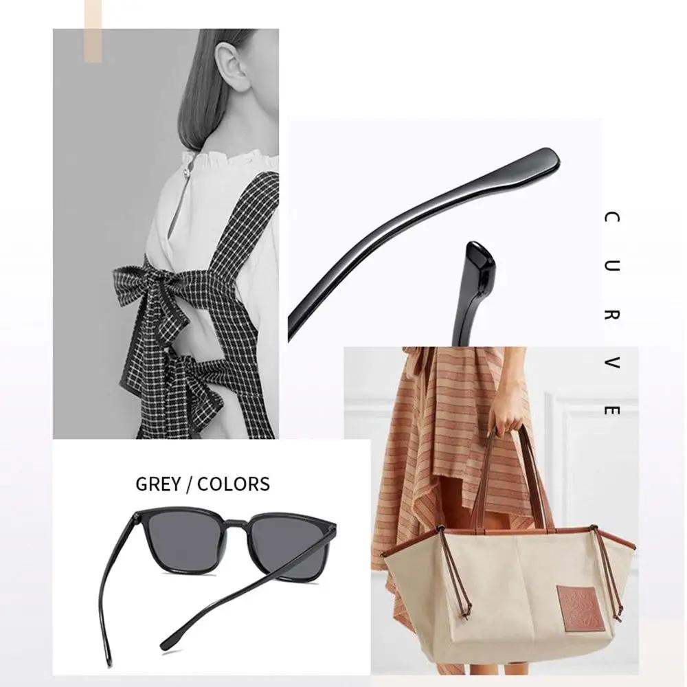 New Vintage Tea Brown Sunglasses Trendy Street Square Frame Shades Uv 400 Protection Unisex Travel Driving Sun Glasses