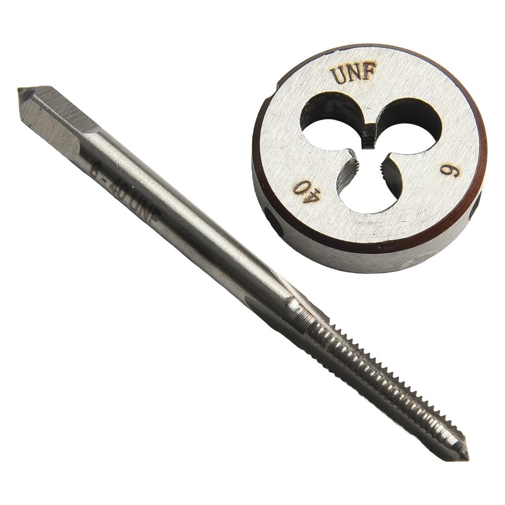 6-40 UNF Die 6-40 UNF Tap Replacement Right Hand Spare Parts 1 Set 6-40 UNF Accessories Fittings High Speed Steel