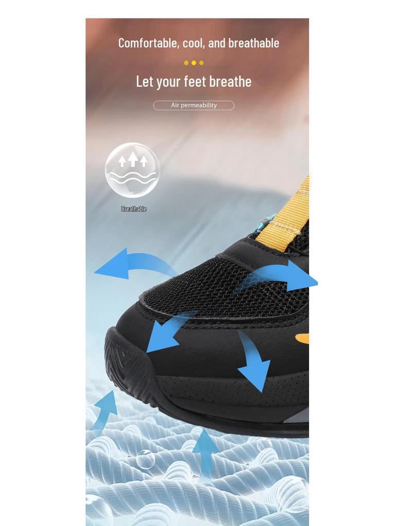 Boys' 2025 Spring/Autumn Basketball Shoes: Non-Slip, Breathable Mesh Sports Sneakers for Kids