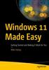 Kniha Windows 11 Made Easy : Getting Started and Making It Work for You