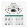 Round Steak Cover OilResistant Teppanyaki Grill Heavy Duty Stainless Steel Dome Lid for Chefs,