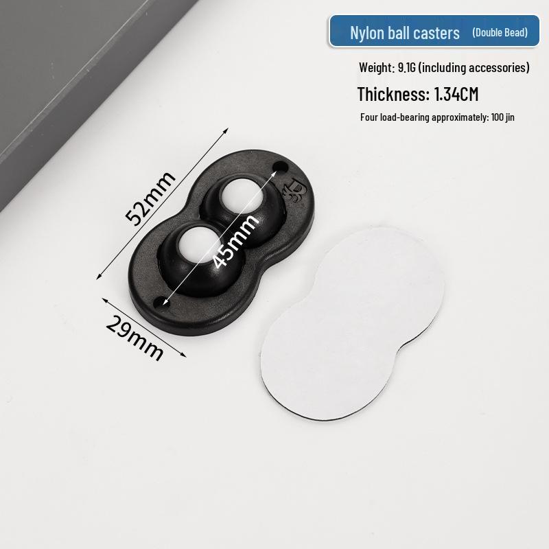 Cicha Samoprzylepna Podstawa Mobilna: Uniwersalne kółko bez wiercenia z pogrubionym łożyskiem kulkowym do użytku domowego