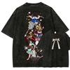 Alice Madness Returns Vintage Washed Graphic Print T Shirt Unisex Crew Neck Short Sleeve Cotton Casual Streetwear Fashion Tees Tops for Men Women