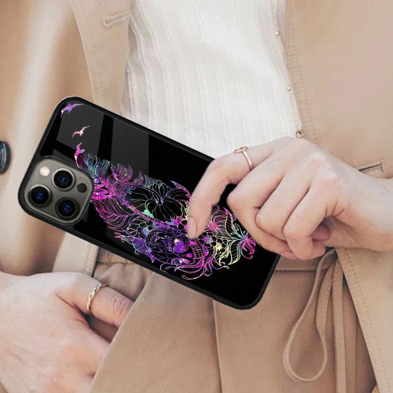Feather Magnetic Phone Case For APPLE iPhone 17 Air 16 14 13 12 Pro Max 15 Plus Wireless Charge With MagSafe Cover