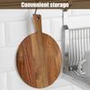 Wood Cutting Board Round/Rectangular Charcuterie Board with Handle Portable Dinner Plate Serving Tray Kitchen Chopping Board