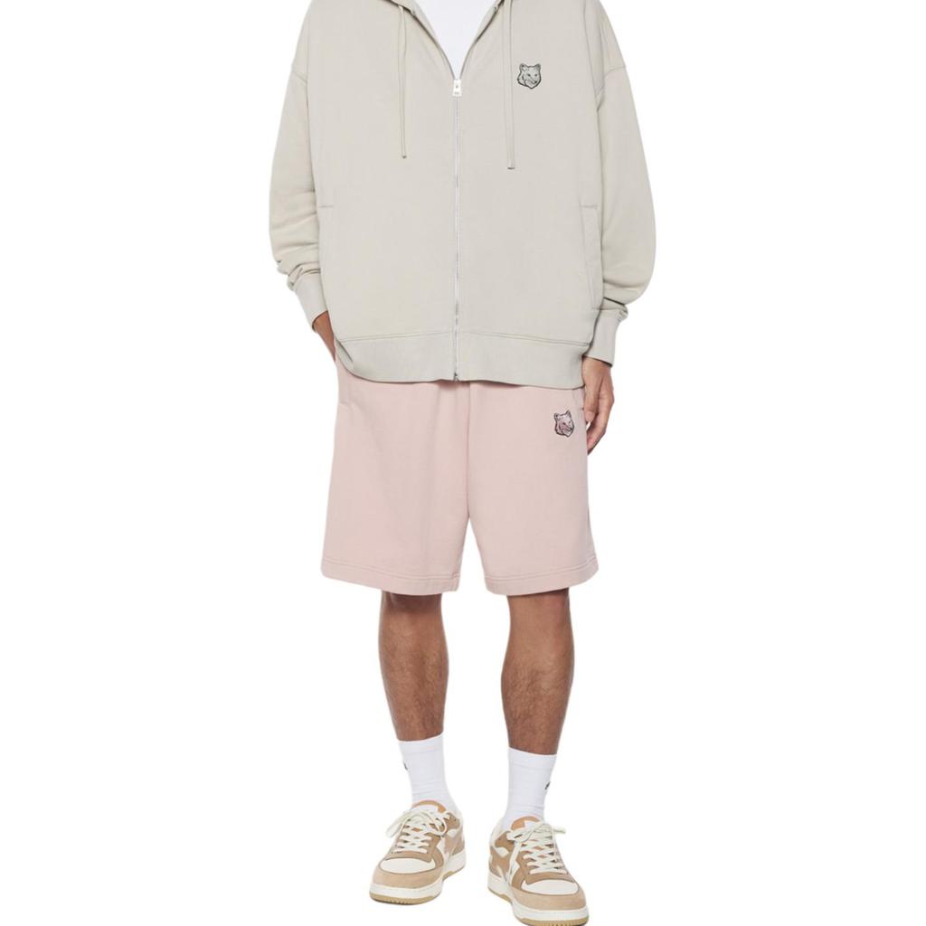 Maison Kitsune SS25 Fox Head Patch Loose Pocket Casual Shorts Men shorts Pink-Clay MM01121KM0001-0172