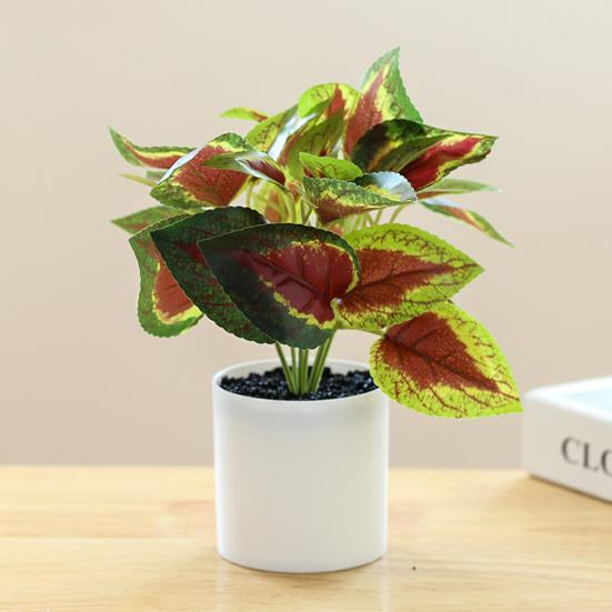 Artificial Plant Bonsai Unfading Decorate Exquisite Details Exquisite Small Tree Simulation Pot Plant for Home