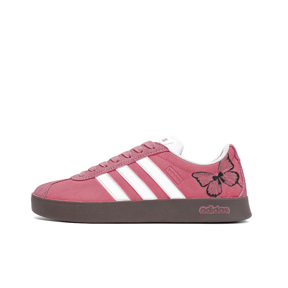 

Adidas Neo Vl Court Butterfly Dream Whisper, Amber Leather Low top Skateboard Shoes Unisex Pink HQ1802(Team189-) 44⅔