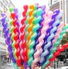 100Pcs Screw Twisted Latex Balloons Large Spiral Long Balloon for Wedding Birthday Party Christmas Home Decoration Supplies Gift