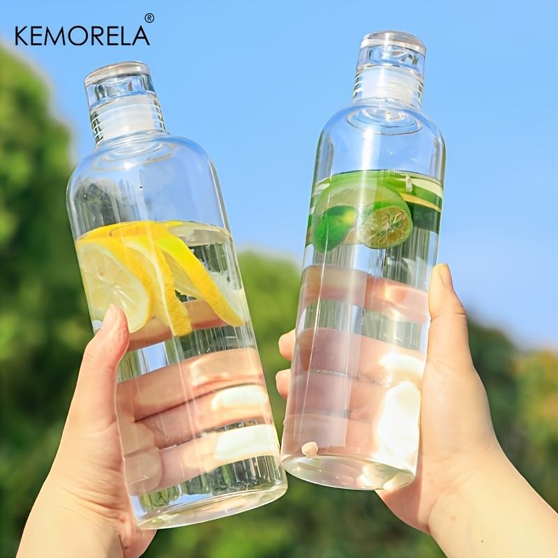 1PCS Clear Water Bottle 300/500/750ml Glass Sports Water Bottle Large Capacity with Leak-Resistant Features For Coffee Juice Tea