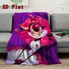 Hazbin Hotel 2D Flat Pattern Flannel Blanket High Quality All Seasons Warmth and Comfort Perfect for Christmas Gifts.MMT0918371