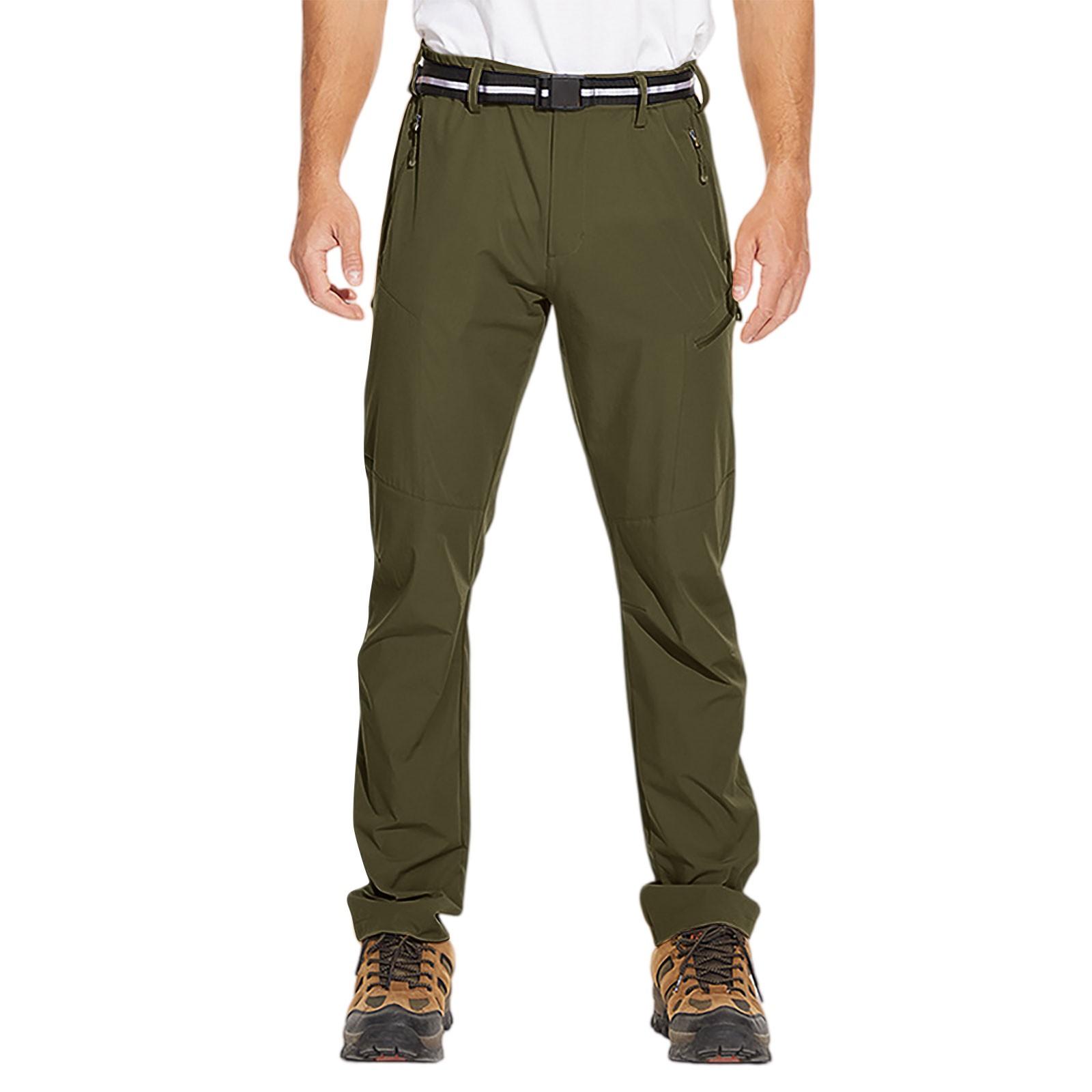 

Men s Outdoor Athletic Cargo Pants - Lightweight Hiking Trekking Pants, Multi-Pocket Zipper Waterproof Breathable Quick-Dry Pants M