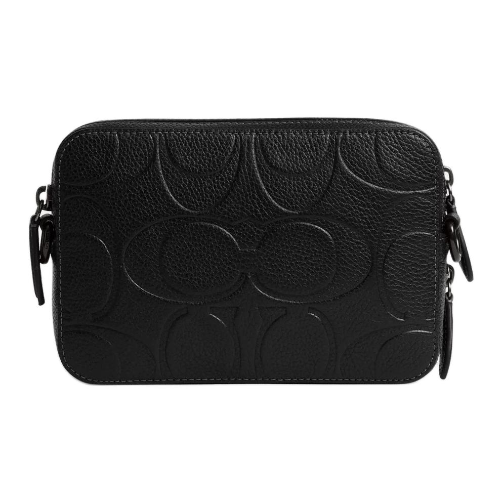 COACH Charter Cow Leather Shoulder Bag Small Men's Black CBG19-BLK