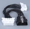 OBD2 OBDII J1962 Y Cable Connector 16 Pin Splitter Extension