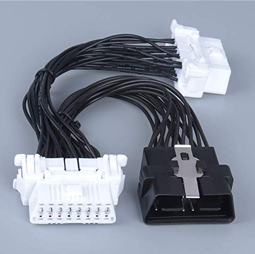 OBD2 OBDII J1962 Y Cable Connector 16 Pin Splitter Extension