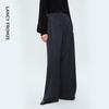 LANGZI Versatile Commuter High-Waist Wide-Leg Suit Pants