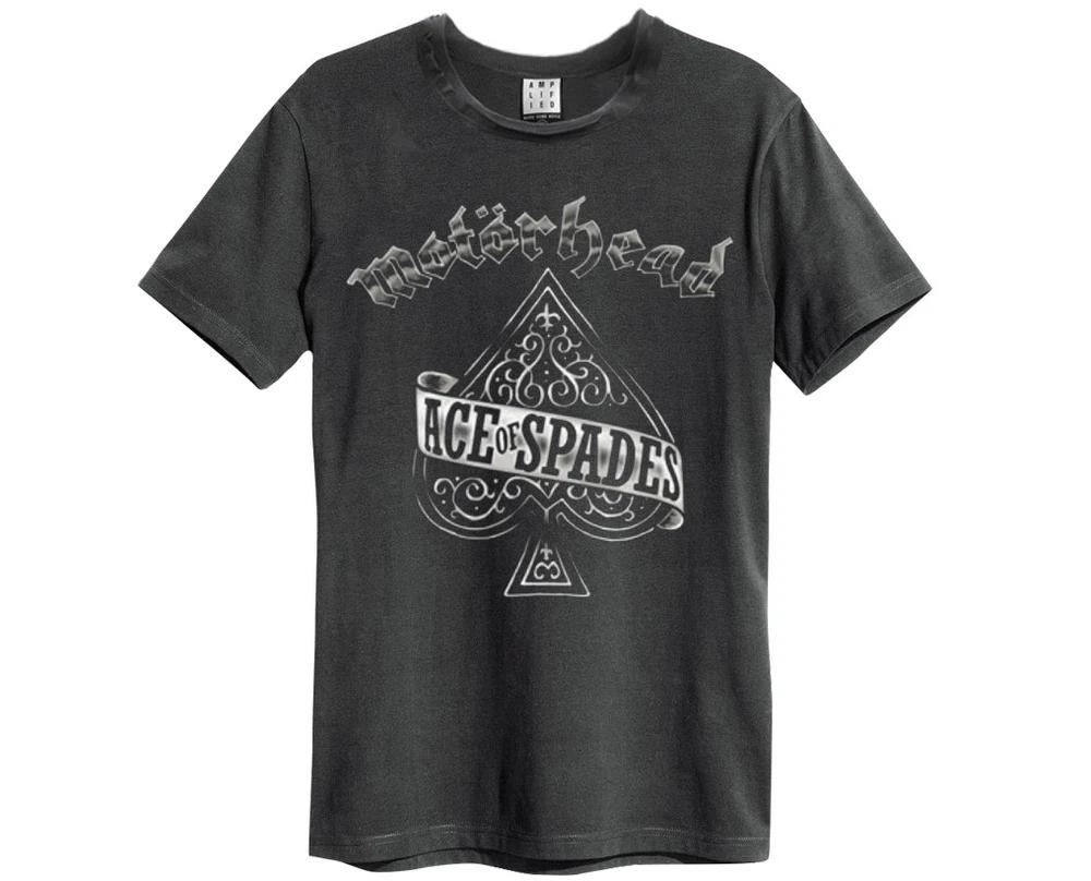 Amplified Tshirt Motrhead Ace Of Spades Charcoalunisexs New 1980 S