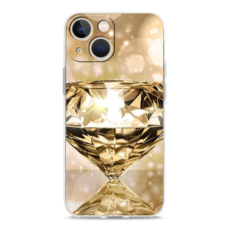 Phone Case For iPhone 17 Cases iPhone Air 16 15 12 13 14 Pro Max 7 8 Plus 16Pro iPhone11 Clear Soft Cover Gold Art