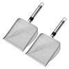 2Pcs Stainless Steel Gardening Soil Sifter With Handle Assorted Size Mesh Soil Shovel for Sifting Sand Compost