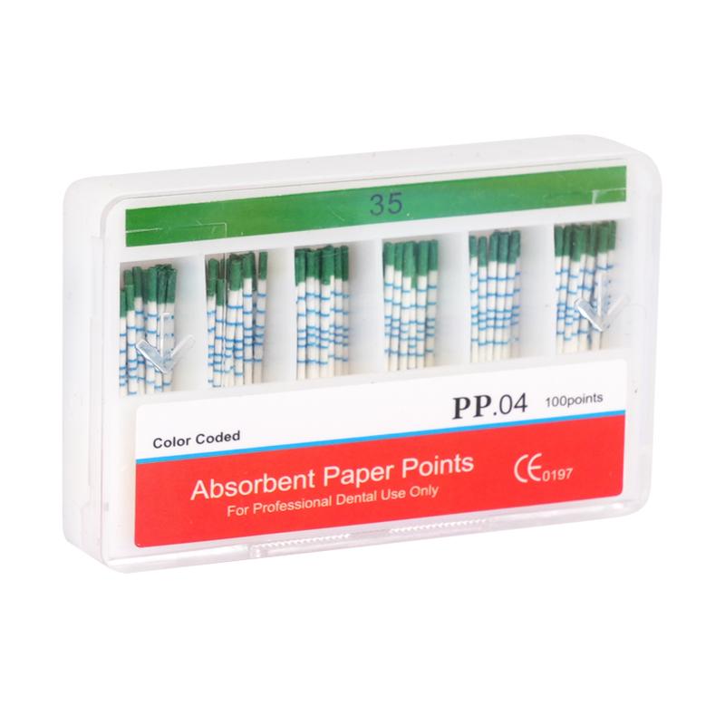 Dental Absorbent Paper Points 04 15-40# Root Cancel Endodontics Gutta Percha Cotton Fiber Tips Dentist Tool