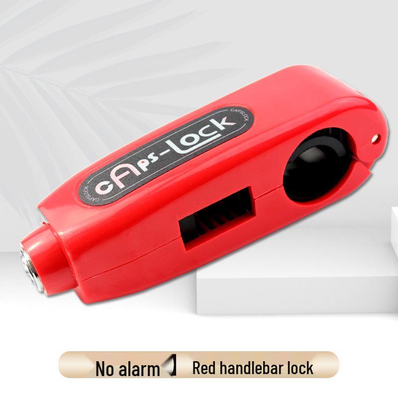 Anti-Theft Motorcycle Brake & Throttle Lock with Alarm